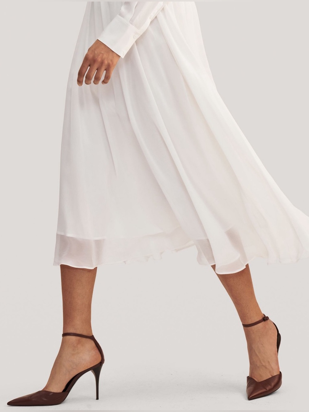 Elegant Wear Skirt - Women’s White, Double Layer, Full Skirt. Size XLarge.